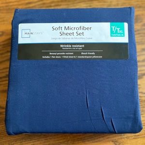 Mainstays Soft Microfiber Sheet Set - T/Txl twin